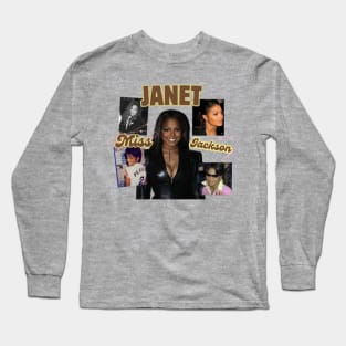 Janet Jackson Retro Graphic Long Sleeve T-Shirt